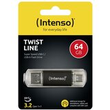 Intenso USB Flash drive 64GB, USB 3.2, USB-C, USB-A, Twist Line – USB3.2-64GB/Twist Line Cijene