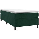 Box spring krevet s madracem tamnozeleni 100x200 cm baršunasti | shoptok.hr