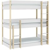 Marckeric Bijeli/u prirodnoj boji dječji krevet na kat 90x190 cm Valka – | shoptok.hr