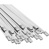  Veza za kabel 25 kom. 4,6 x 500 mm Srebrna | shoptok.hr