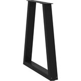 vidaXL Noge kavne mizice V-oblika 2 kosa črna 50x(72-73) cm jeklo | Shoptok.si