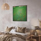  Slika - Gustav Klimt – Poppy Field 80x80 U crnom drvenom okviru | shoptok.hr