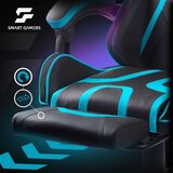 Sofotel Specter 242902 gaming stol s oporo za noge &amp;ndash; črno-modra Slike