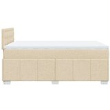  Krevet box spring s madracem krem 120 x 190 cm od tkanine | shoptok.hr