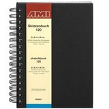 AMI Skicirka spirala trde platnice 21,8x31 cm, 120g, 80 list, (20633927) Cene