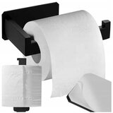 Ruhhy inox samolepilno 3M stensko držalo za WC papir 14cm črno 00025067 | Shoptok.si