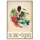  Slika - Sound Travel (1 Part) Vertical 60x90 U prirodnom drvenom okviru | shoptok.hr