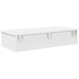  Zidna polica s ladicama bijela 80x34x17 cm izrađeno drvo | shoptok.hr