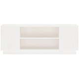 TV ormarić bijeli 110 x 35 x 40,5 cm od masivne borovine | shoptok.hr