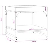  Stolić za kavu boja hrasta 49,5x49,5x45 cm konstruirano drvo | shoptok.hr