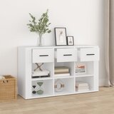  Komoda bijela 100 x 30 x 59,5 cm od konstruiranog drva | Eponuda.com