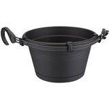 ELHO green Basics Viseća tegla za cvijeće (Vanjska dimenzija (ø x V): 28 x 18 cm, Plastika, Crne boje) Cijene