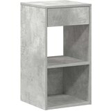 vidaXL Nočna omarica z predalom betonsko siva 35x34x66,5 cm | Shoptok.si