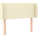  Uzglavlje s ušima krem 83x16x78/88 cm od od umjetne kože | shoptok.hr