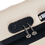 vidaXL Trd potovalni kovček zlat ABS | Shoptok.si