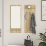 vidaXL Vješalica za kapute na zidu 70 x 10 x 90 cm Konstruirano drvo | shoptok.hr