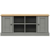  Klupa za cipele VIGO siva 106 x 35 x 45 cm od masivne borovine | Eponuda.com