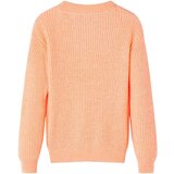  Dječji džemper pleteni jarkonarančasti 140 | shoptok.hr