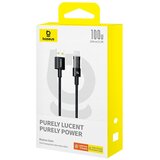 Baseus Gem USB A to USB C fast charging cable 1 m 100 W Black | shoptok.hr