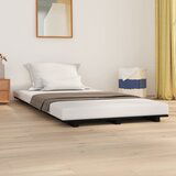 Maison Chic Posteljni okvir - Enojna postelja - Postelja za odrasle črn 100x200 cm trdna borovina-J8332, (21762002) | Shoptok.si