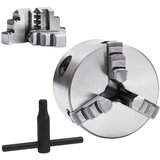 vidaXL stružna glava s 3 čeljustmi in samo-centriranjem 80 mm jeklo | Shoptok.si