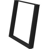  Noge za blagovaonski stol U-oblik 2 kom Crne 90 x (72-73) cm Čelik | shoptok.hr
