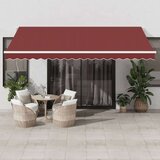 Tenda na automatsko uvlačenje bordo 450 x 300 cm | shoptok.hr