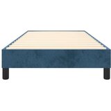 vidaXL Okvir za krevet s oprugama tamnoplavi 90x190 cm baršunasti | shoptok.hr