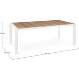 BIZZOTTO Aluminijasta vrtna miza 100x198 cm Elias – | Shoptok.si