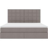  Krevet s od storage Sivo-smeđa 180 x 200 cm Lažna koža | shoptok.hr