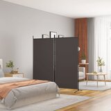 Sobna pregrada s 2 panela smeđa 175 x 180 cm od tkanine | shoptok.hr