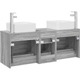  Set ormarića za kupaonicu 3 kom. Siva Sonoma 49,5 x 41 x 63 cm | shoptok.hr