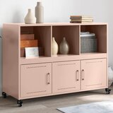 Maison Chic Komoda - Predalnik roza 100,5x39x72 cm jeklo, (21715891) | Shoptok.si