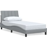vidaXL Okvir kreveta bez madraca svjetlosivi 90x200 cm od tkanine | shoptok.hr