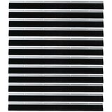  Držač četke za vrata 12 pcs Srebrno 100 cm Aluminijski legura | shoptok.hr