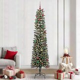vidaXL Umjetno božićno drvce s stalakom Zelena 58 x 58 x 240 cm | shoptok.hr