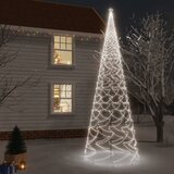 vidaXL Božično drevo s konico 3000 hladno belih LED diod 800 cm | Shoptok.si