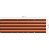 Balkonski zastor narančasto-smeđi 120x400 cm od tkanine Oxford | shoptok.hr