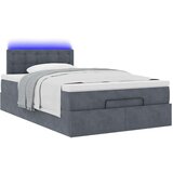 vidaXL Okvir kreveta s madracem tamnosivi 120x200 cm baršunasti | shoptok.hr