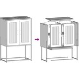 vidaXL Highboard Olive Green 68x39x107 cm Jeklo | Shoptok.si