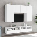  Zidni TV ormarići 2 kom bijeli 100x30x30 cm konstruirano drvo | shoptok.hr