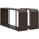  11-dijelni vrtni set s jastucima smeđi poliratan | shoptok.hr