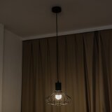  Visilica na sajli SOLANO 1xE27/15W/230V crna/sjajni hrom | Eponuda.com