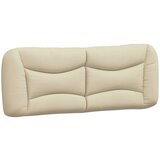  Postelja z vzmetnico krem 140x190 cm blago | Shoptok.si