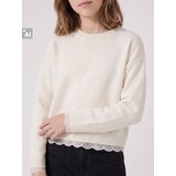 Sinsay Džemper s čipkastim rubom | shoptok.hr