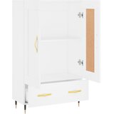  Visoka komoda bijela 69,5 x 31 x 115 cm od konstruiranog drva | shoptok.hr