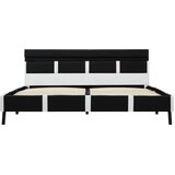  Okvir za krevet od umjetne kože s LED svjetlom crni 140x200 cm | shoptok.hr