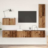 vidaXL Set TV komoda s ladicama s policom Zidne Ostalo s pohranom 4 pcs Staro drvo 30.5 x 30 x 110 cm Cijene