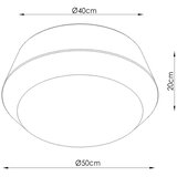 Thoro Bela papirnata stropna svetilka &amp;oslash; 50 cm TOP &amp;ndash; Slike