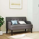  Klop z naslonom siva 112x65,5x75 cm umetno usnje Cene